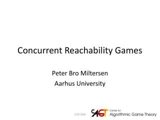 Concurrent Reachability Games