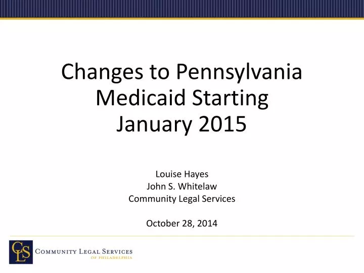 changes to pennsylvania medicaid starting january 2015