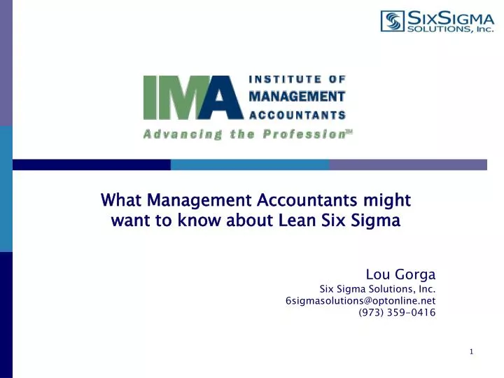 lou gorga six sigma solutions inc 6sigmasolutions@optonline net 973 359 0416