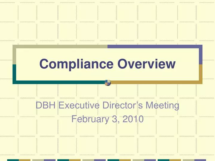 compliance overview