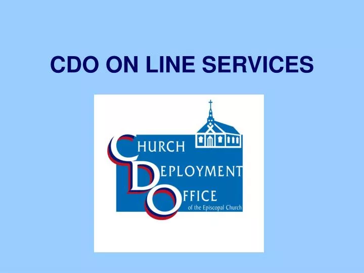 cdo on line services