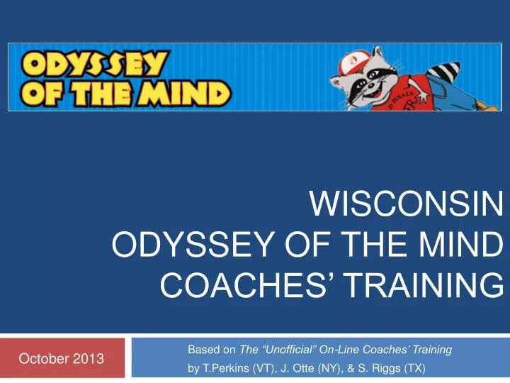 wisconsin odyssey of the mind coaches training