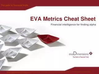 EVA Metrics Cheat Sheet