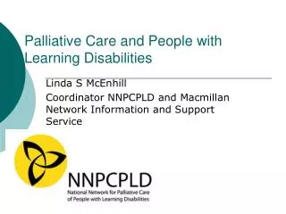 Palliative Care and People with Learning Disabilities