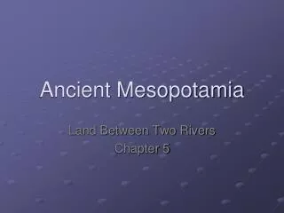 PPT Ancient Mesopotamia PowerPoint Presentation Free Download ID