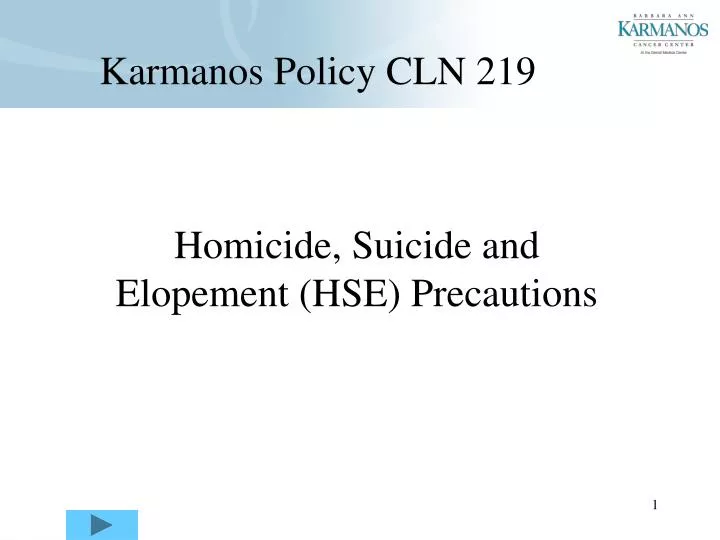 homicide suicide and elopement hse precautions