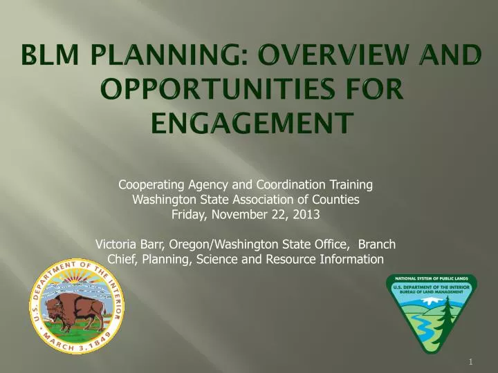 blm planning overview and opportunities for engagement