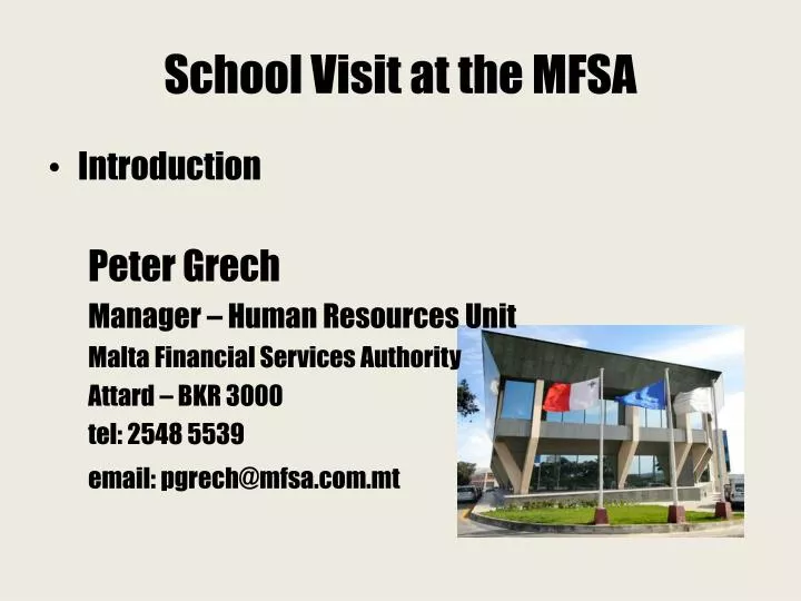 school visit at the mfsa