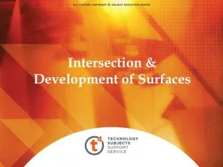 Intersection &amp; Development of Surfaces