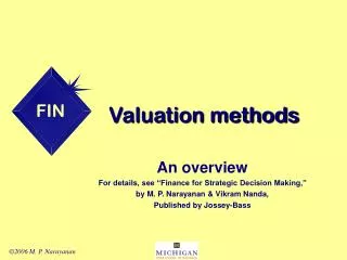 Valuation methods