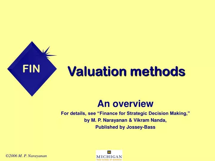 valuation methods