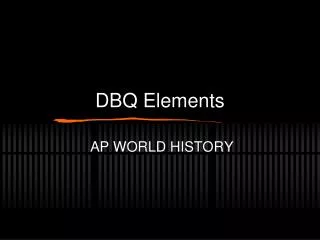 DBQ Elements