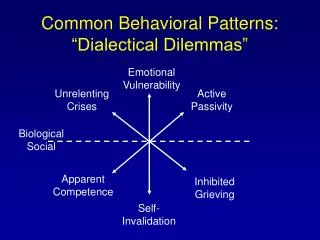 Common Behavioral Patterns: “Dialectical Dilemmas”