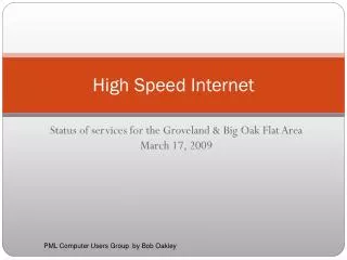 High Speed Internet