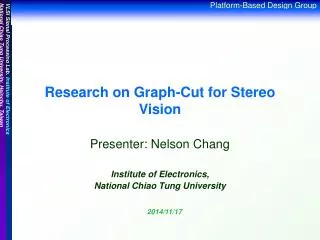 Research on Graph-Cut for Stereo Vision