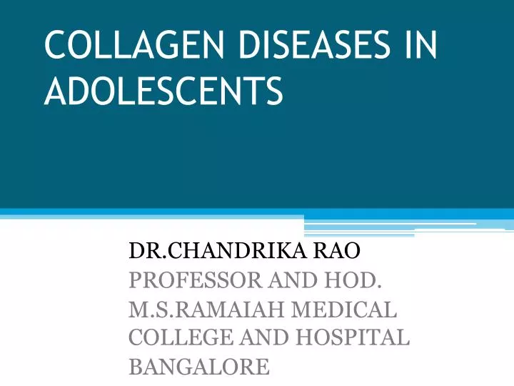 collagen diseases in adolescents