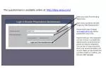 Online Questionnaire Access and Features Overview - slide 1