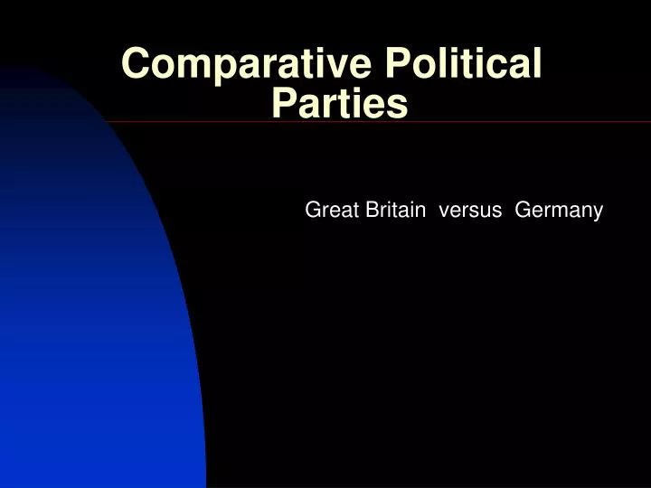 comparative political parties