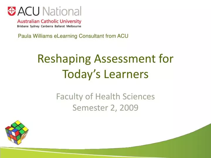 reshaping assessment for today s learners