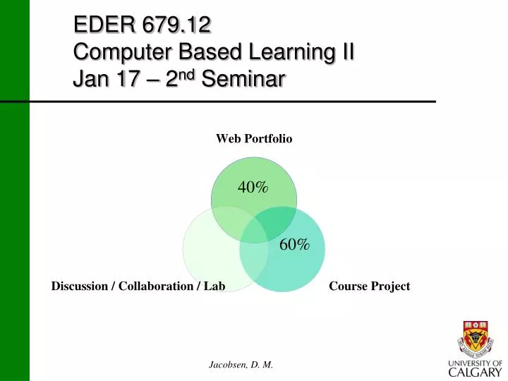 eder 679 12 computer based learning ii jan 17 2 nd seminar