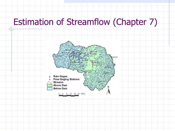 estimation of streamflow chapter 7