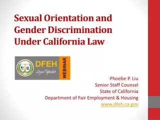 Sexual Orientation and Gender Discrimination Under California Law