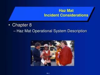 Chapter 8 Haz Mat Operational System Description