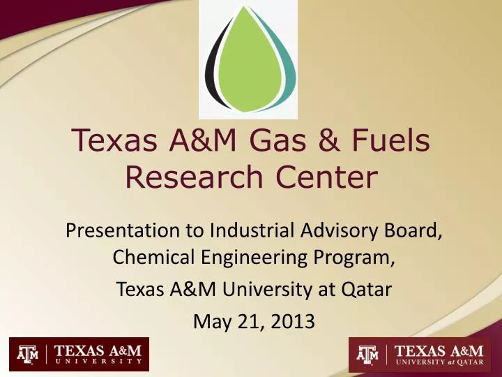 texas a m gas fuels research center