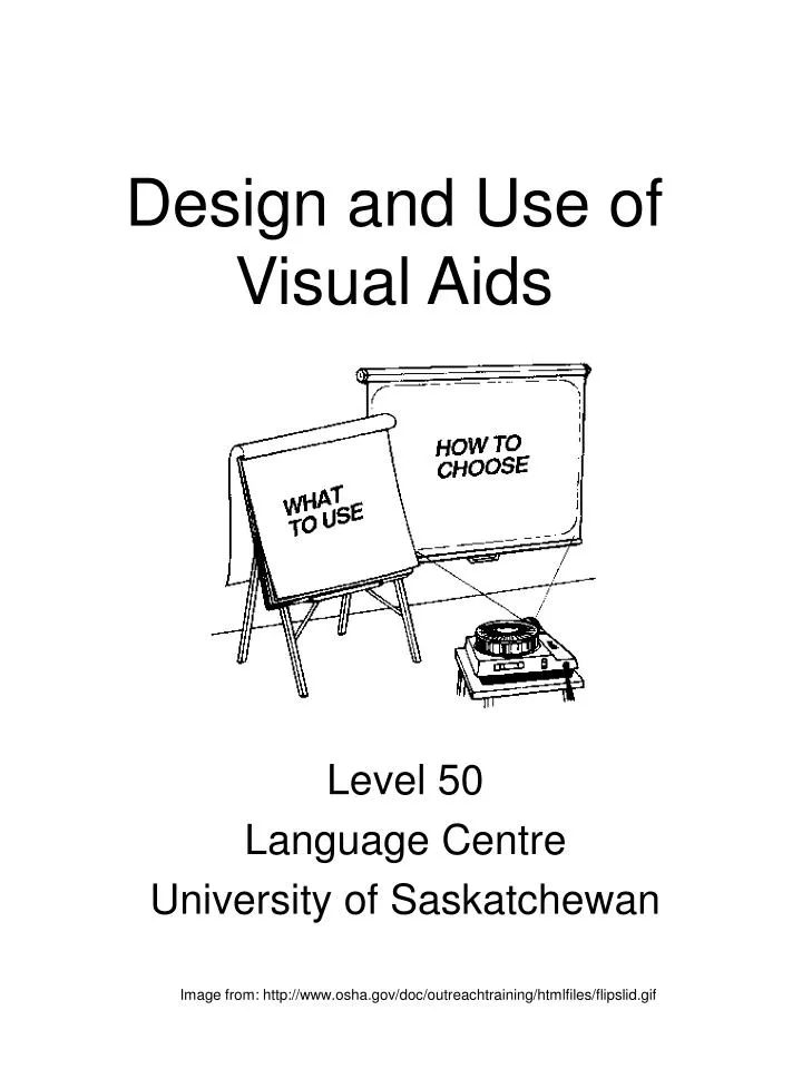 design and use of visual aids