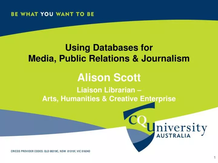 using databases for media public relations journalism