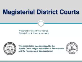 Magisterial District Courts