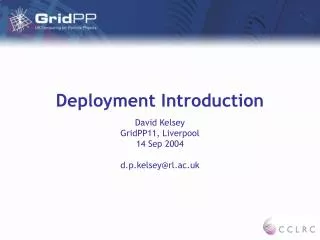 Deployment Introduction