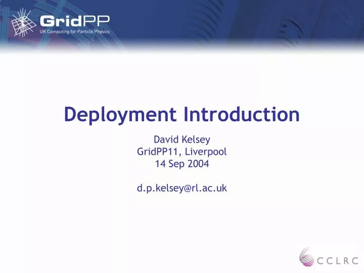 deployment introduction
