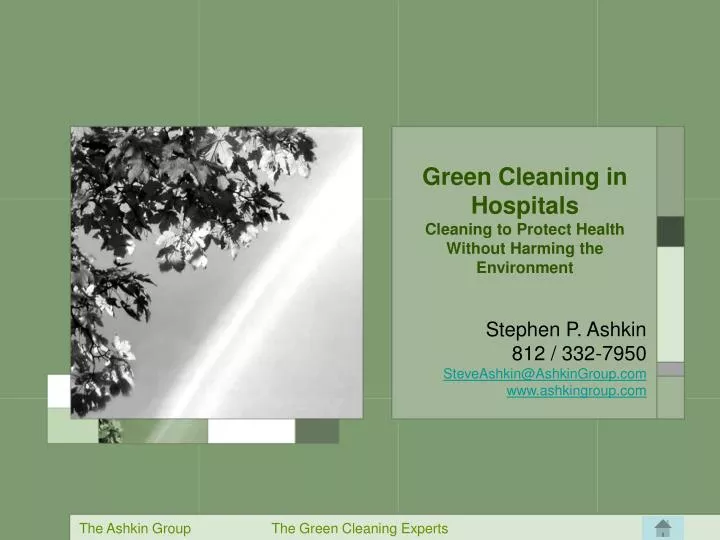 green cleaning in hospitals cleaning to protect health without harming the environment