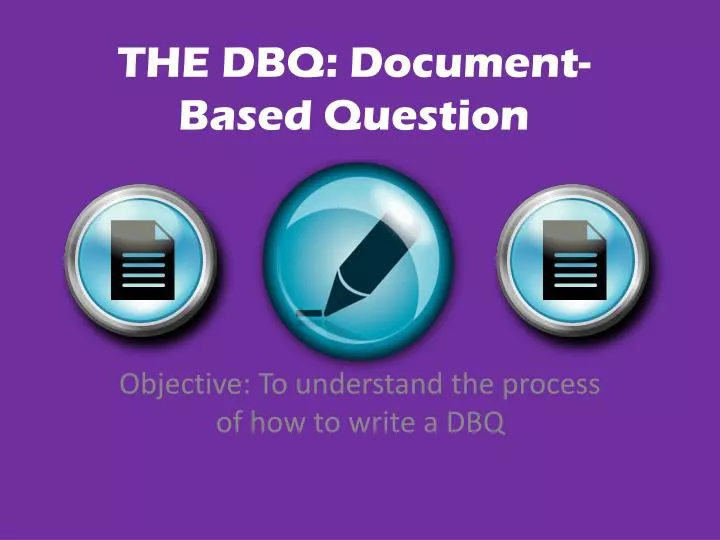the dbq document based question