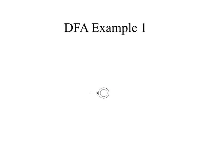 dfa example 1