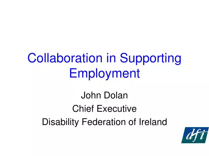 collaboration in supporting employment