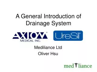 A General Introduction of Drainage System