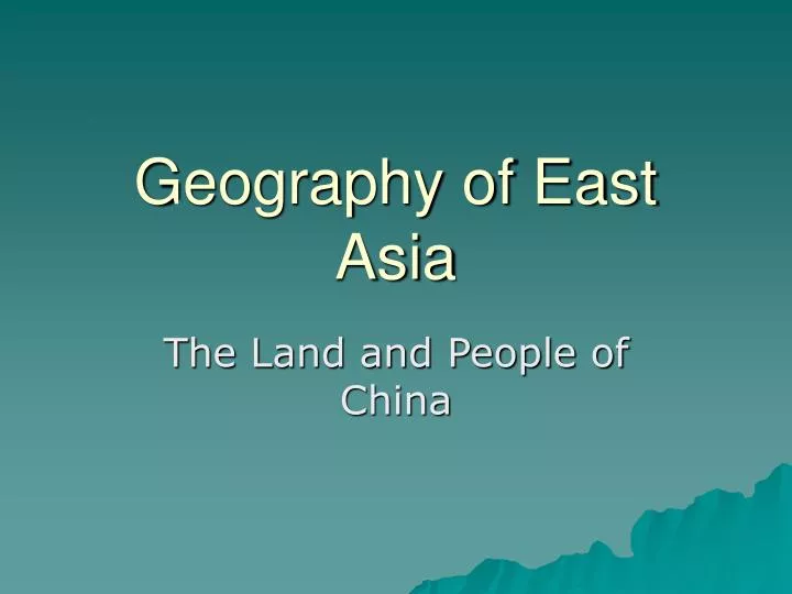 geography of east asia
