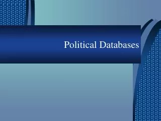 Political Databases