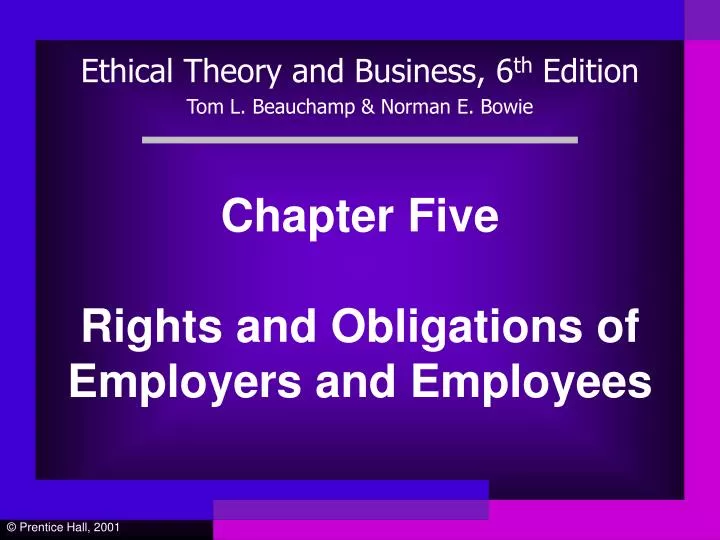 chapter five rights and obligations of employers and employees