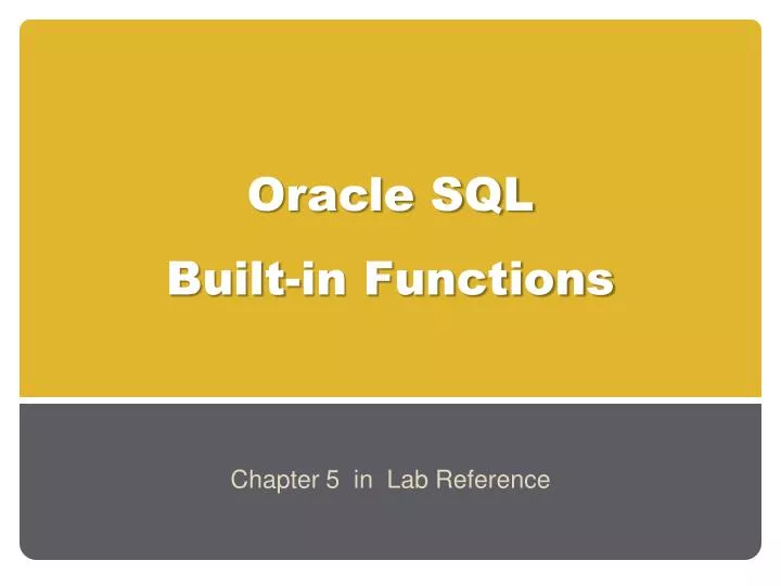 oracle sql built in functions