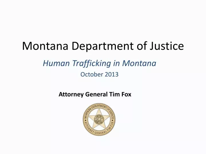 montana department of justice