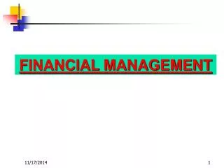 FINANCIAL MANAGEMENT