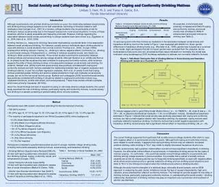 Social Anxiety and College Drinking: An Examination of Coping and Conformity Drinking Motives