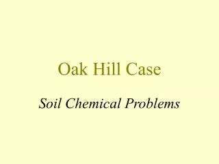 Oak Hill Case