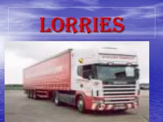 lorries