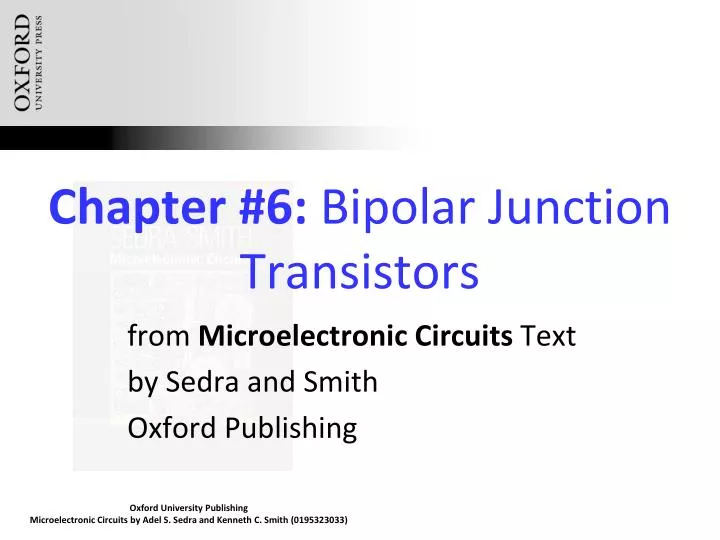 chapter 6 bipolar junction transistors
