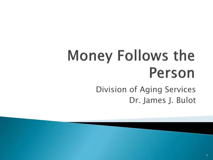 money follows the person