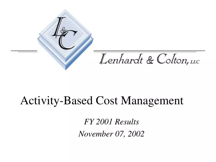 activity based cost management